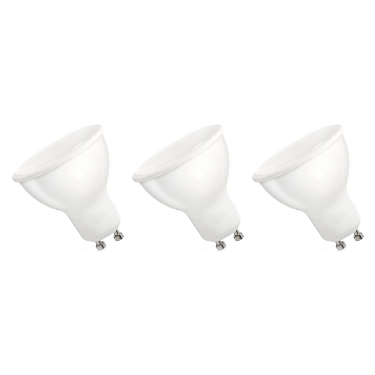 Spectrum LED Lamp GU10 6W - 230V - 540 Lumen - 6000K Koud wit - Helder daglicht - Energiezuinig - 3 stuks