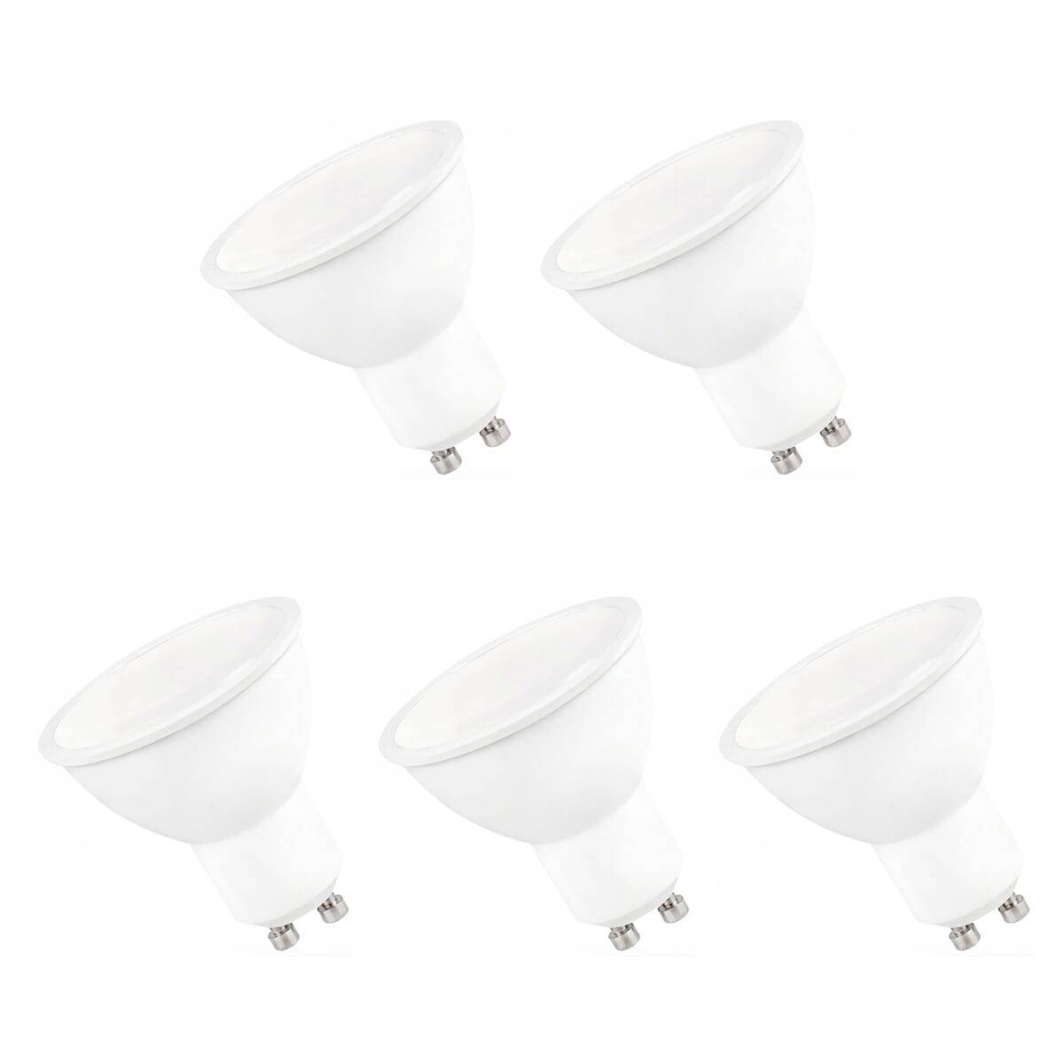 Spectrum LED Spot PAR16 GU10 Mat - 9W 720lm 3000K - Warmwit - Vervangt 60W - 5 stuks