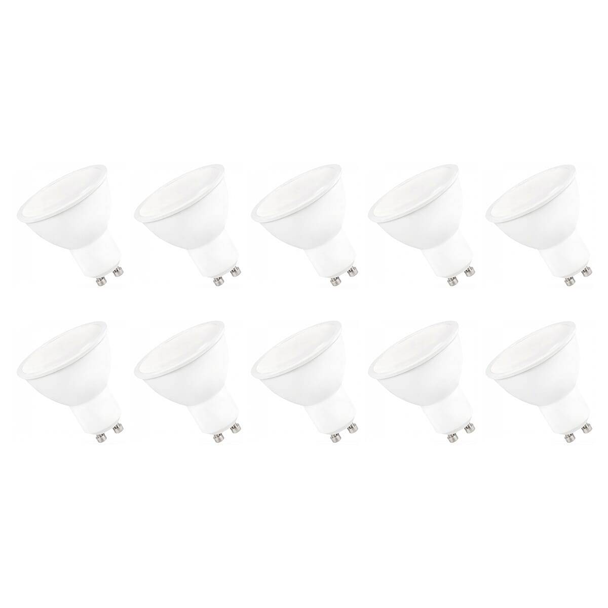 Spectrum LED Spot PAR16 GU10 Mat - 9W 720lm 3000K - Warmwit - Vervangt 60W - 10 stuks