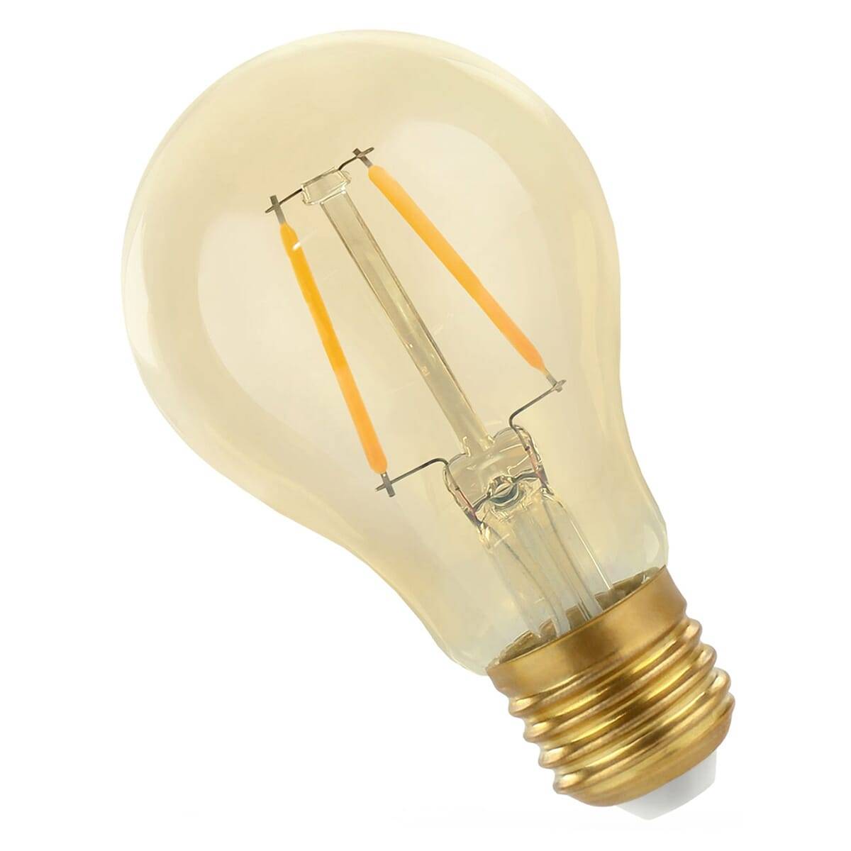 Spectrum LED Peerlamp A60 E27 Goudkleurig - 4.9W 490lm 2400K - Warmwit - Vervangt 41W