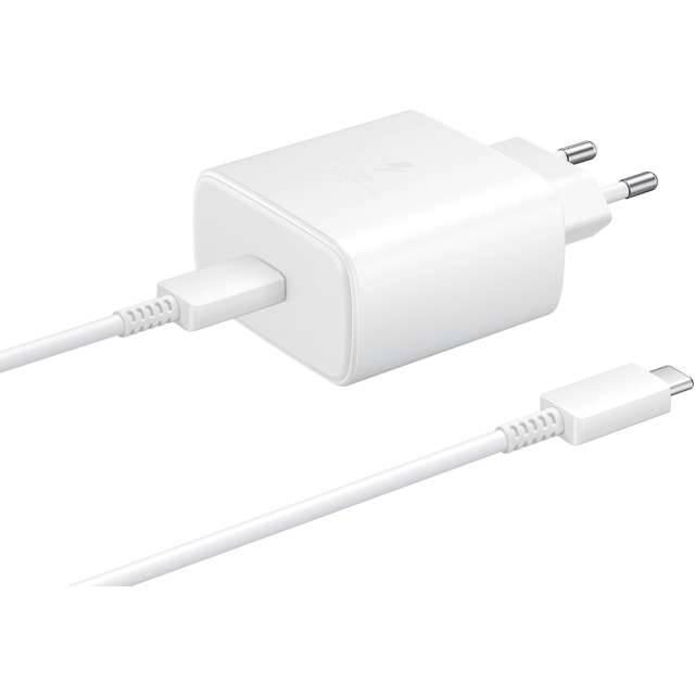 EP-TA845XWEGWW Samsung Fast PD Wall Charger USB-C incl. USB-C Cable 45W White Bulk-0