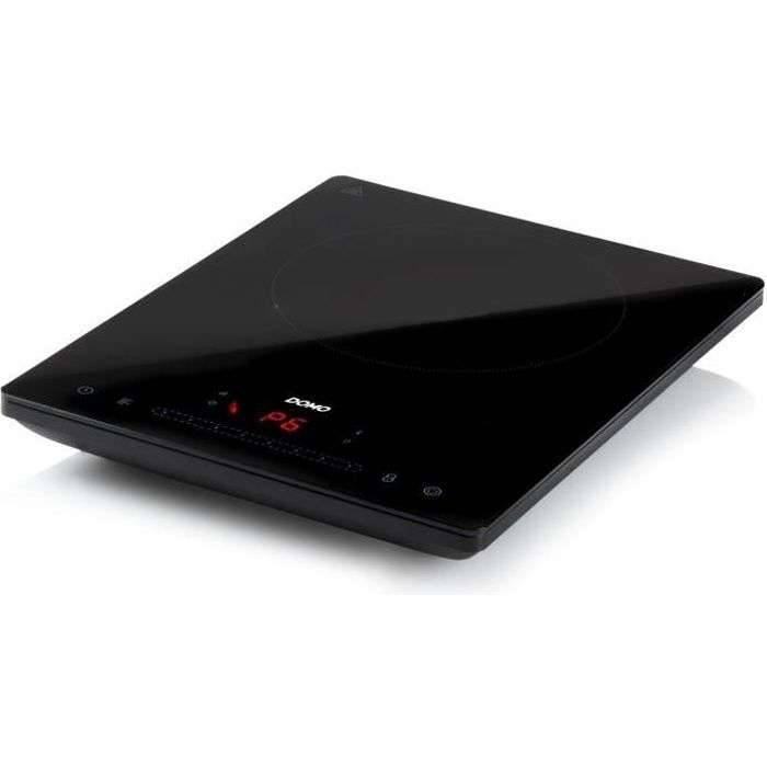 DOMO DO332IP - Inductiekookplaat 1 vuur - 2000W - Touchscreen - Digitale timer 3u - 8 vermogensniveaus - 20cm-0