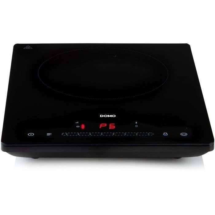 DOMO DO332IP - Inductiekookplaat 1 vuur - 2000W - Touchscreen - Digitale timer 3u - 8 vermogensniveaus - 20cm-1