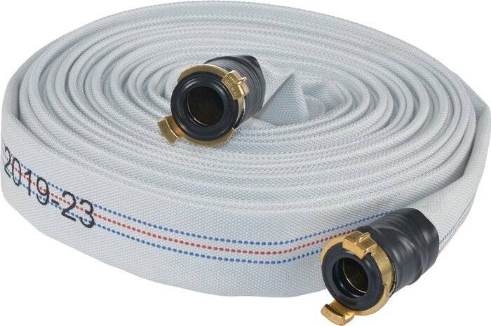 Bouwslangengarnituur binnen-d. 32 mm lengte 15 m wit KARASTO-2