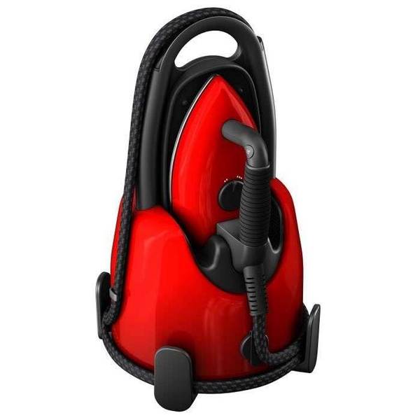 Laurastar Lift Original Red - 3in1 Nomadisch Stoomstation, Strijkt, verzacht en zuivert uw textiel, Hygiënische Stoom...