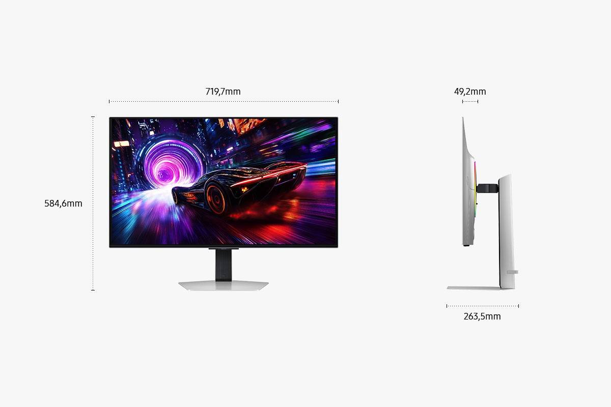 Samsung S32FG810SU computermonitor 81,3 cm (32") 2160 x 3840 pixels 4K Ultra HD OLED zilver-4