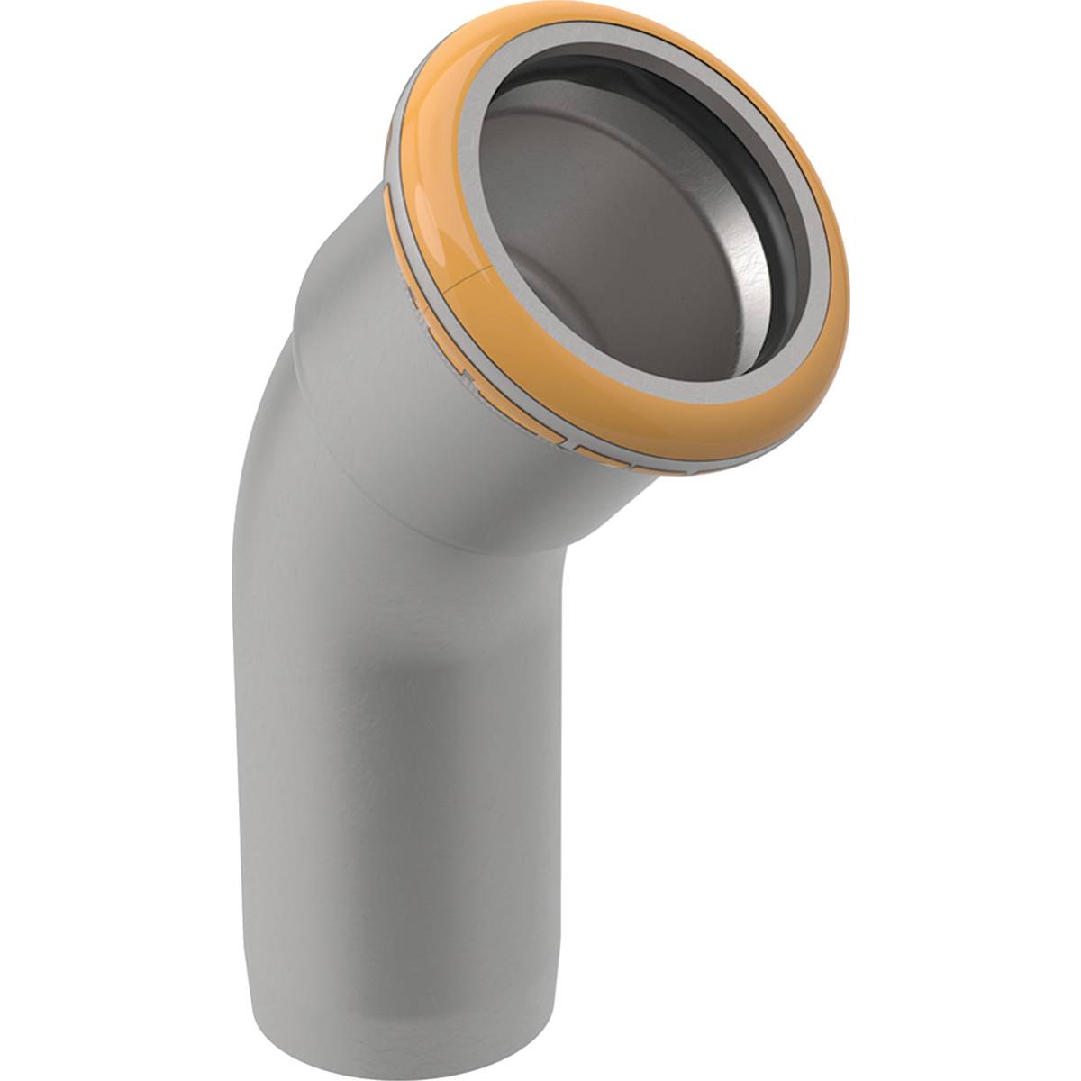 Geberit Mapress Therm rvs bocht 45 gr spie-sok 108 mm-0