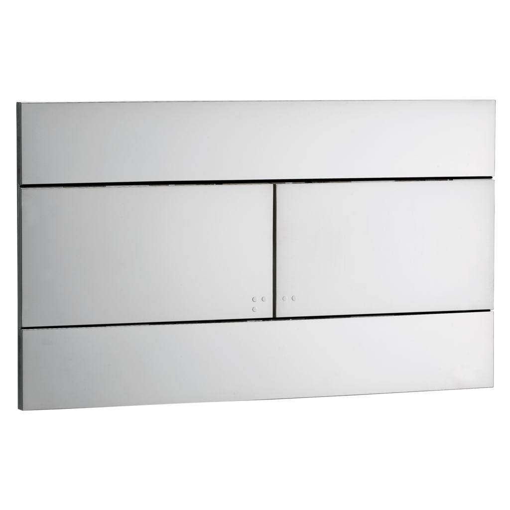 SLIM INBOUWSPOELRESERVOIR BEDIENINGSPANEEL HOEKIG BREED MAT CHROOM-0