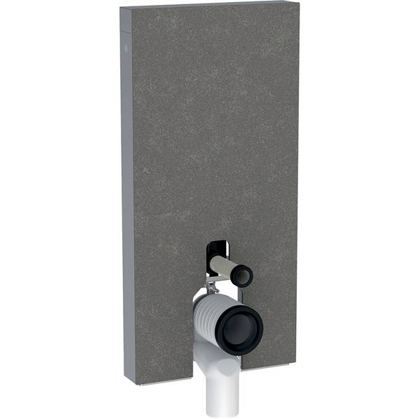 Geberit Monolith, staande wc, 101cm: betonoptik, aluminium