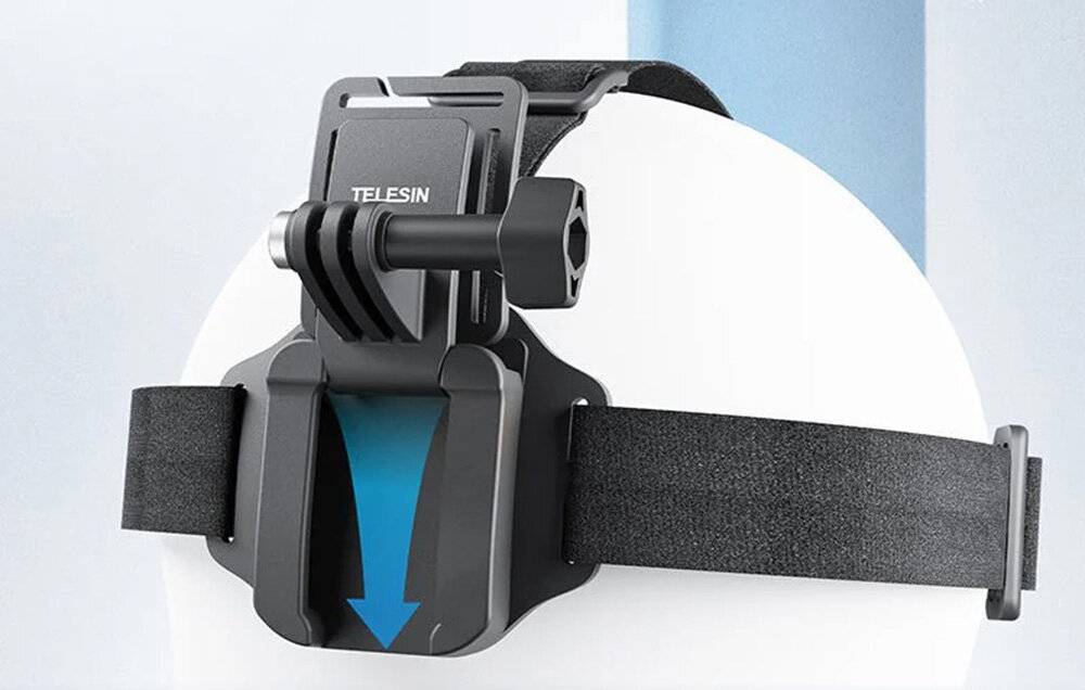 Telesin - QHM-001 - TELESIN-Stirnband met Schnellverschluss voor Sportkameras-3