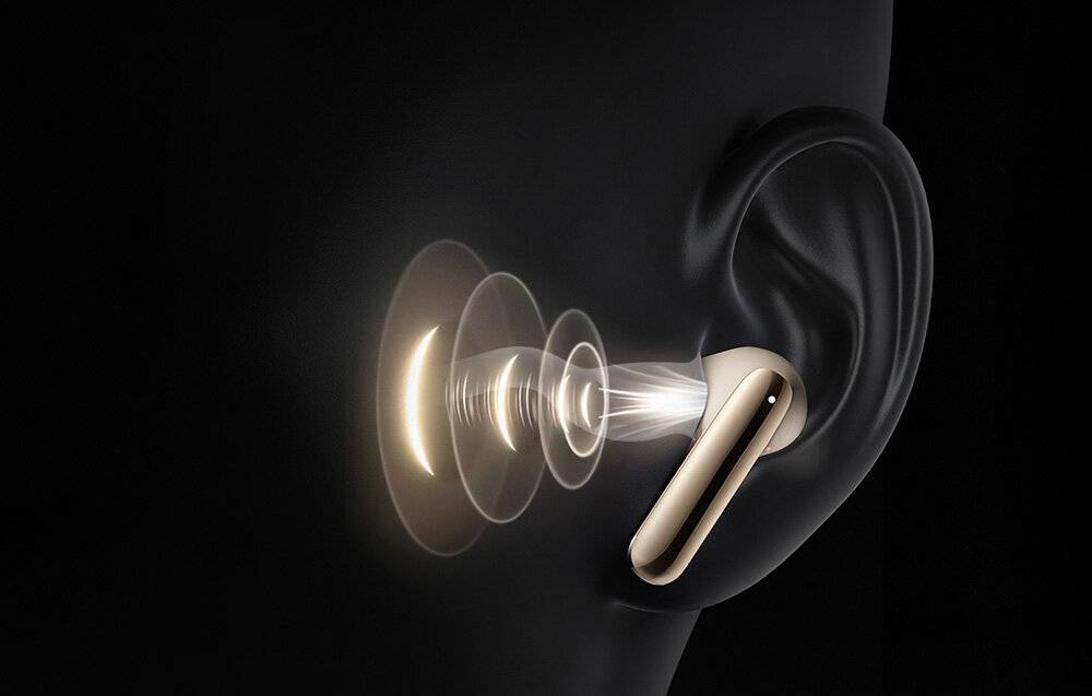 QCY - HT08 goud - TWS QCY MeloBuds Pro HT08 Koptelefoon, ANC (goud)-4
