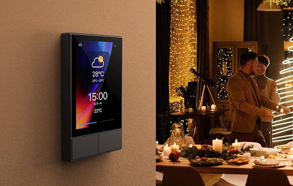 Bekroonde afbeelding voor Sonoff - NSPanel-US - SONOFF NSPanel-US Smart WiFi-Bedienfeld (zwart, 120 mm)