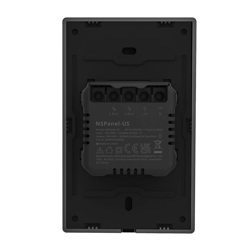 Symboolafbeelding voor Sonoff - NSPanel-US - SONOFF NSPanel-US Smart WiFi-Bedienfeld (zwart, 120 mm)