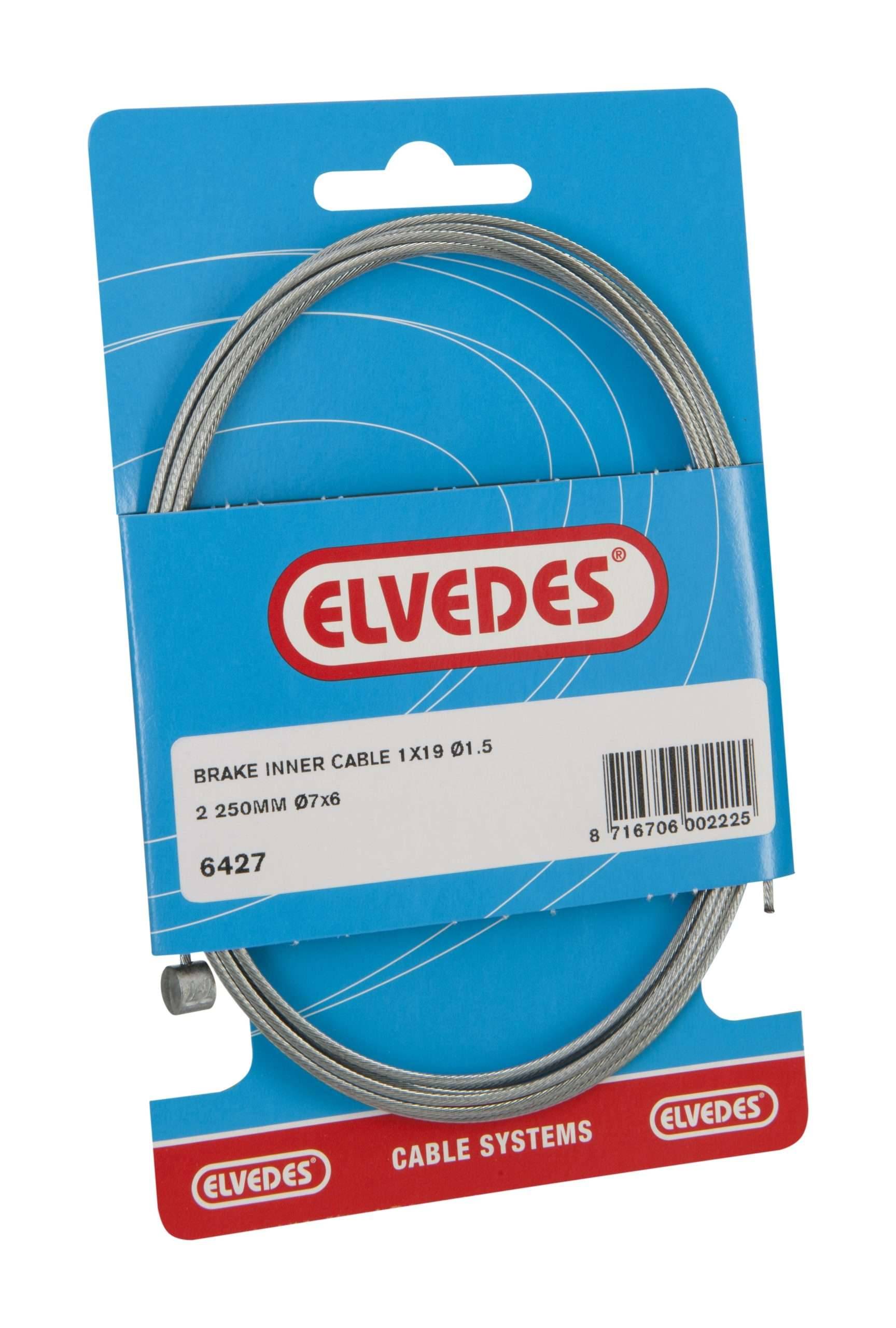 Rem binnenkabel Elvedes 2250mm gegalvaniseerd ø1,5mm T-nippel (op kaart)-0