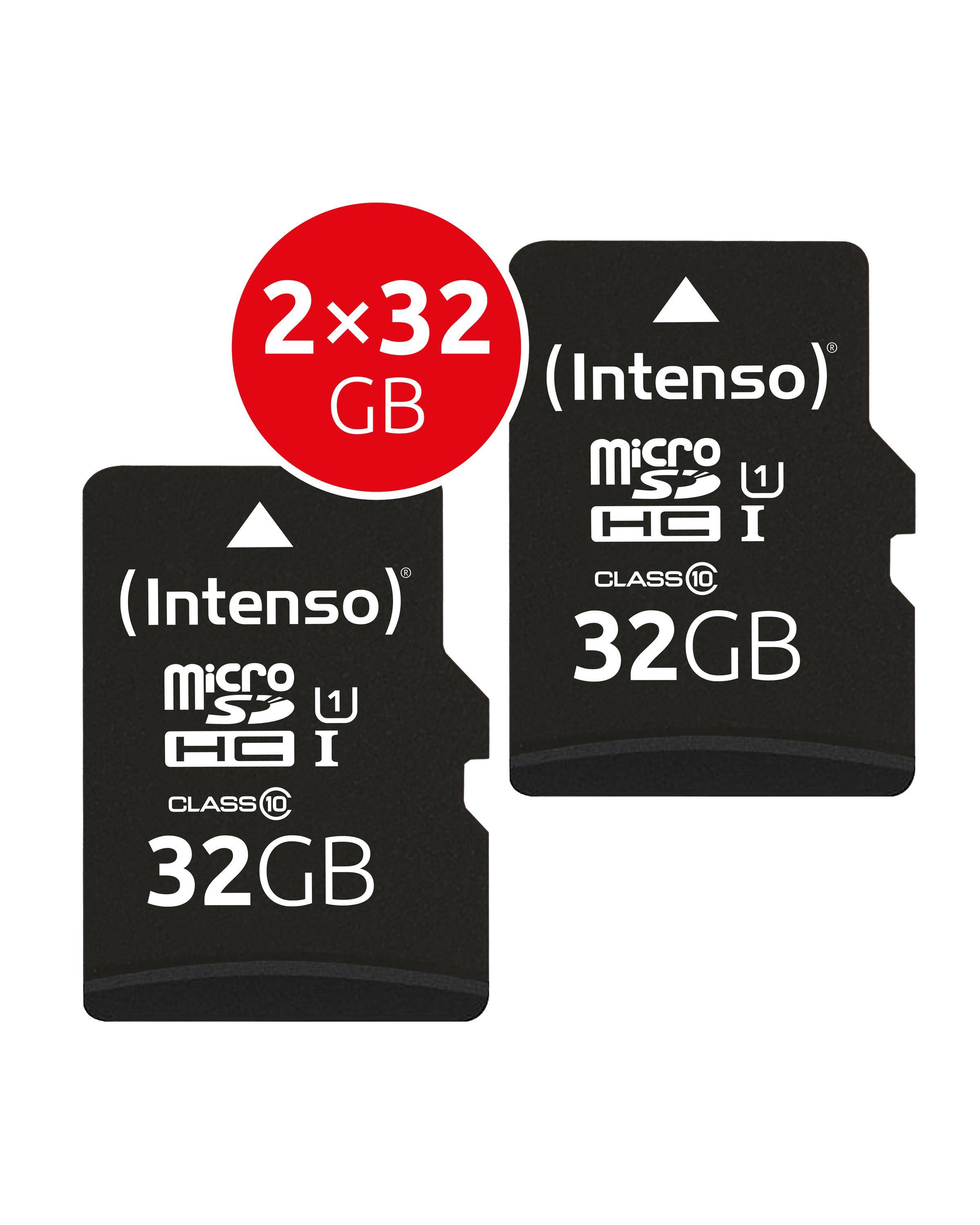 Intenso Doppelpack microSDHC - 32 GB, inkl. SD-Adapter-2