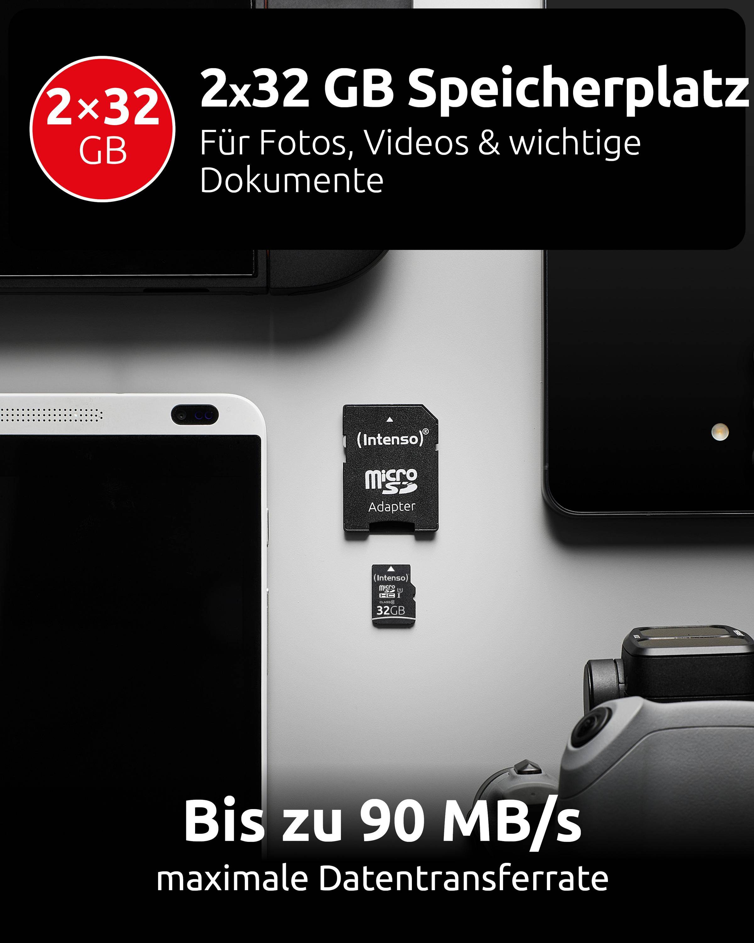 Intenso Doppelpack microSDHC - 32 GB, inkl. SD-Adapter-3