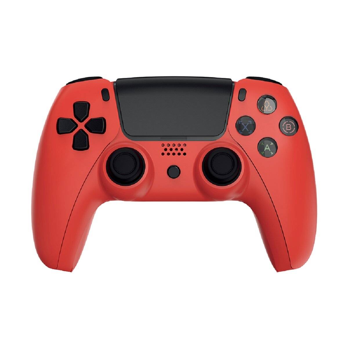 Qware draadloze controller compatibel met PlayStation 4 Bluetooth- en USB-C-verbinding Rood-0