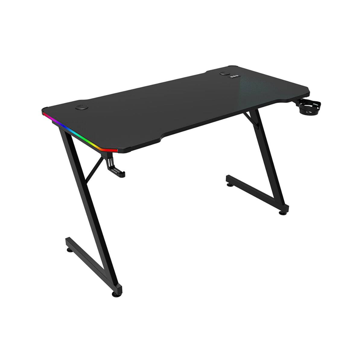 Qware Gamingtafel Durham Zwart RGB Bureau 120 cm met Touch Control-3