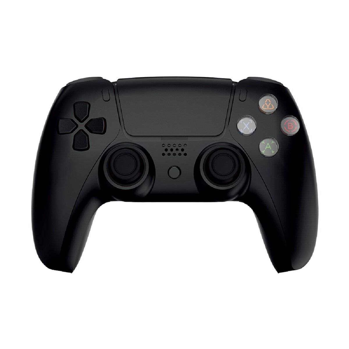 Qware draadloze controller compatibel met PlayStation 4 Bluetooth- en USB-C-verbinding Zwart-0