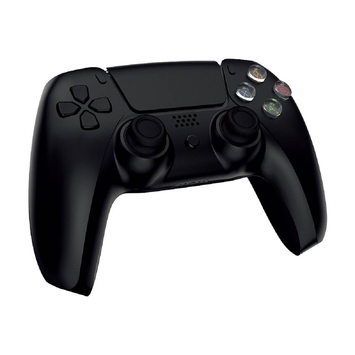 Qware draadloze controller compatibel met PlayStation 4 Bluetooth- en USB-C-verbinding Zwart-1