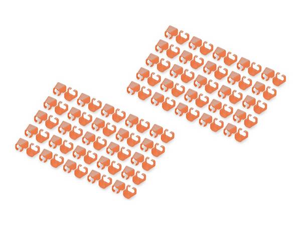 DIGITUS kleurclips voor patchkabels 100 stuks oranje