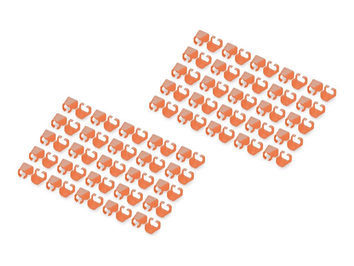DIGITUS kleurclips voor patchkabels 100 stuks oranje-0