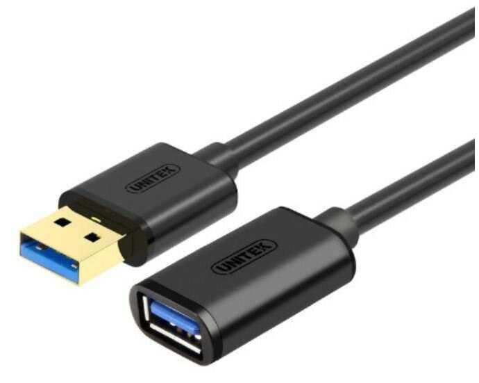UTK UNITEK Y-C456GBK USB-kabel 0,5 m USB 3.2 Gen 1 (3.1 Gen 1) USB A Zwart-0