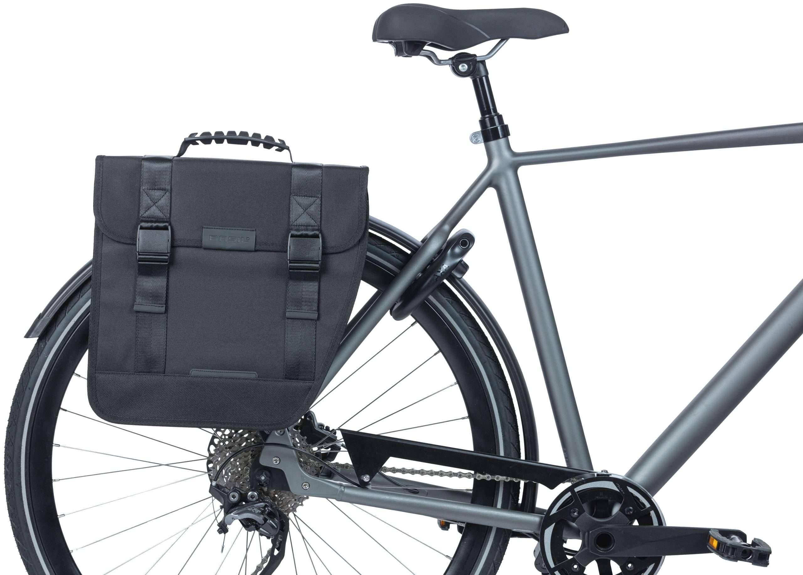 Fietstas Basil Tour Single Right 14 liter 34 x 14 x 34 cm - zwart-0