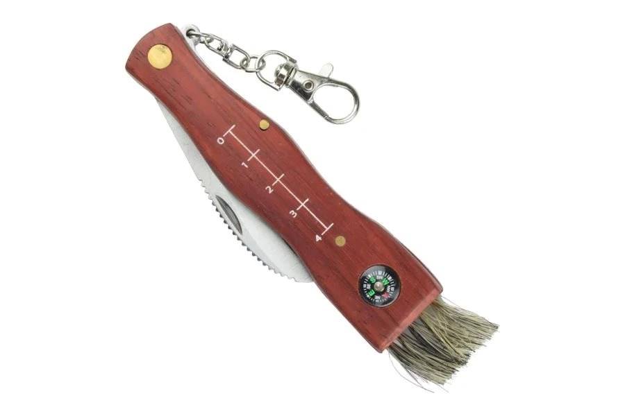 SCK Mushrooms CC-GC105 paddenstoelenmes met kompas, bruin-1