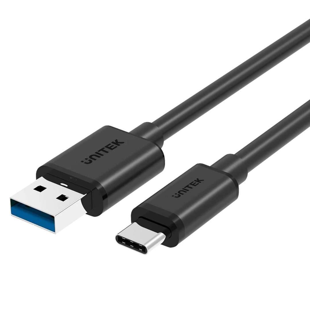 UTK UNITEK Y-C474BK USB-kabel USB 3.2 Gen 1 (3.1 Gen 1) 1 m USB A USB C Zwart-0