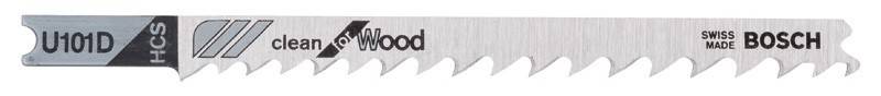 Bosch DECOUPEERZAAGBLAD U101 D CLEAN FOR WOOD 3X-0