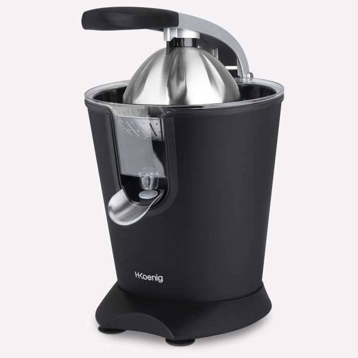 Citruspers - HKoeNIG - AGR82 - Elektrisch - 160 W - Stille inrichting - Matzwart en RVS-1