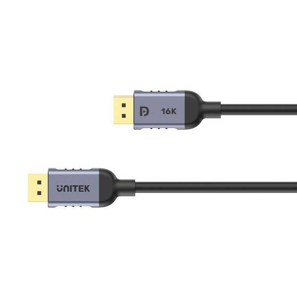 UTK UNITEK C1628GY01-1.5M DisplayPort kabel Zwart, Grijs