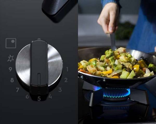 ELC Gas-inductiekookplaat ELECTROLUX KDI641723K 800 Mixed 60 cm Zwart