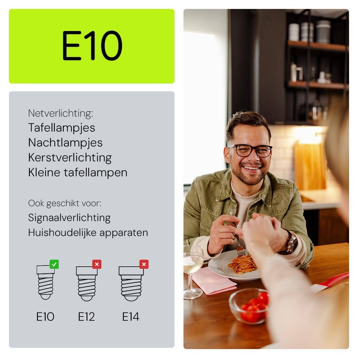 OE Lightning Signaallamp E10 vervanglamp - 5W 230V - 2500K Wit - T10 - 10x28mm - 22mA - Dimbaar - 5 stuks-1