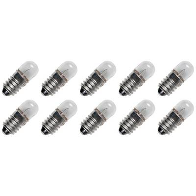 OE Lightning Signaallamp E10 vervanglamp - 0.55W 2.2V - 2500K Wit - T9 - 9x23mm - 250mA - Dimbaar - 10 stuks-0