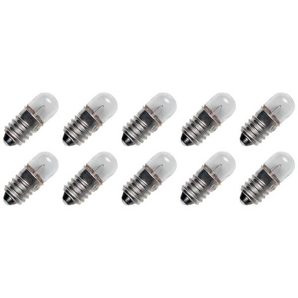 OE Lightning Signaallamp E10 vervanglamp - 0.55W 2.2V - 2500K Wit - T9 - 9x23mm - 250mA - Dimbaar - 10 stuks