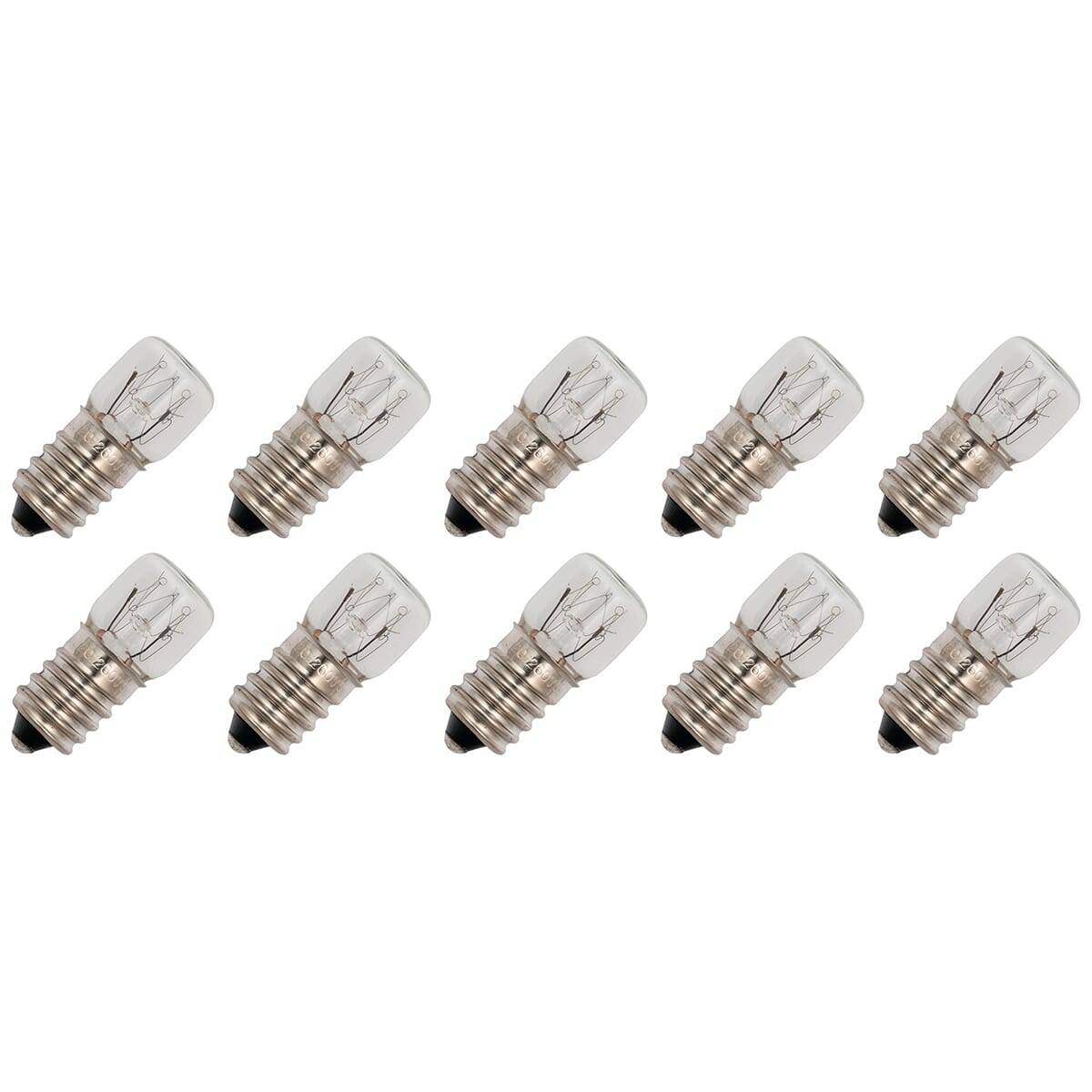 OE Lightning Signaallamp E14 vervanglamp - 3W 130V - 2500K Wit - T16 - 16x35mm - 23mA - Dimbaar - 10 stuks-0