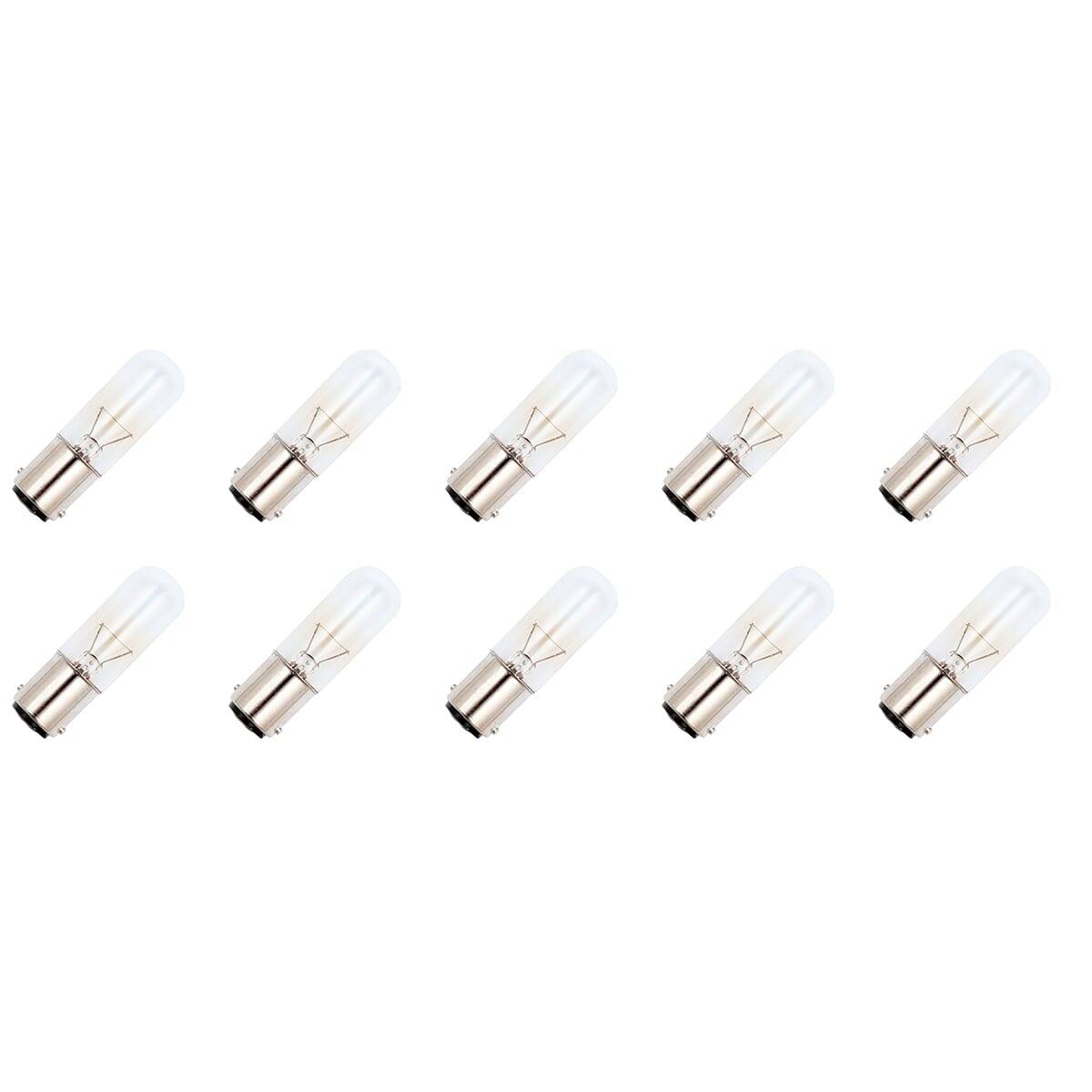 OE Lightning Signaallamp BA15D vervanglamp - 5W 12V - 2500K Wit - T16 - 16x54mm - 416mA - Auto - Dimbaar - 10 stuks-0