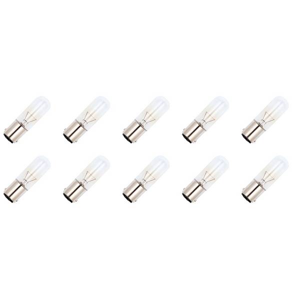OE Lightning Signaallamp BA15D vervanglamp - 5W 12V - 2500K Wit - T16 - 16x54mm - 416mA - Auto - Dimbaar - 10 stuks