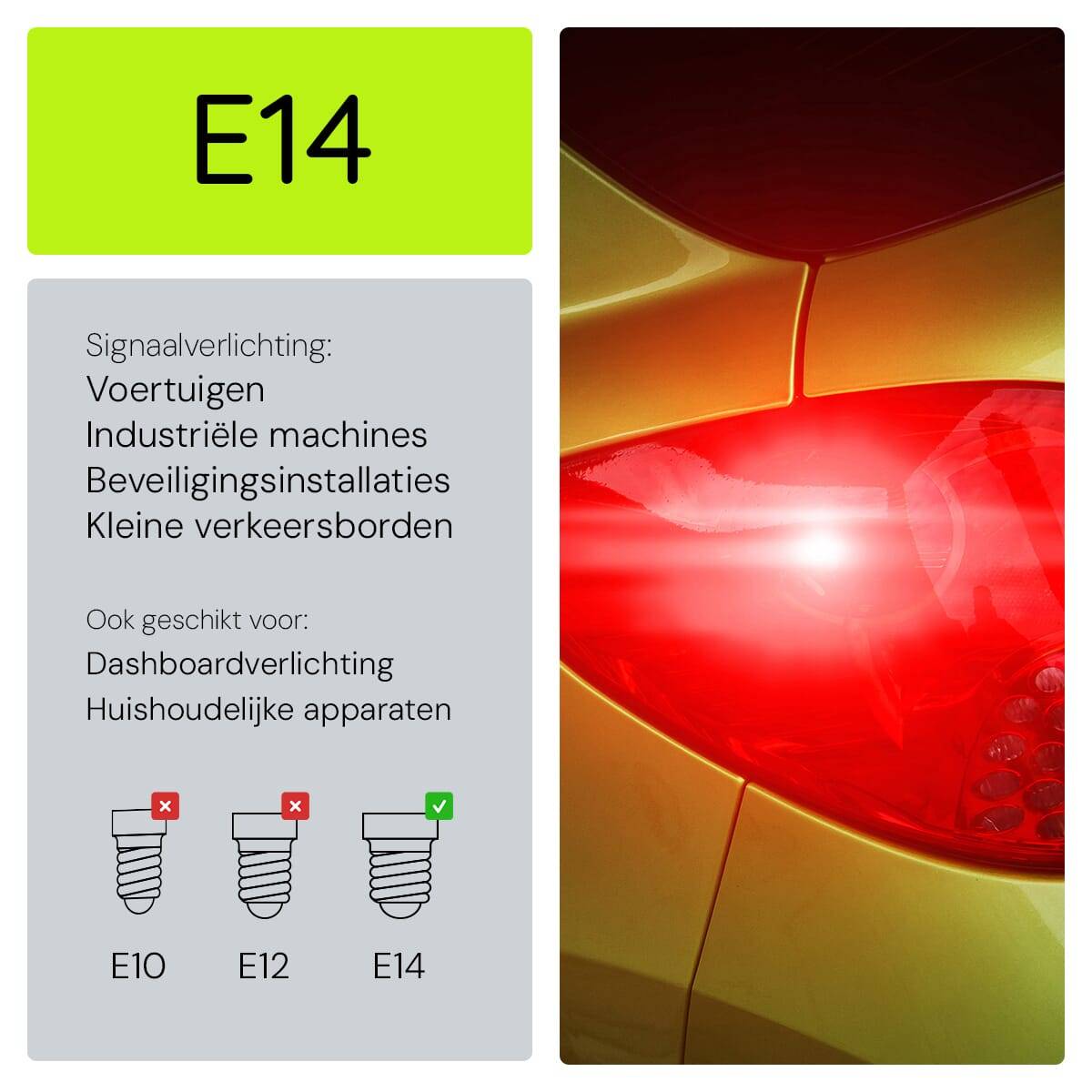 OE Lightning Signaallamp E14 vervanglamp - 7W 60V - 2500K Wit - T16 - 16x54mm - 116mA - Dimbaar - 10 stuks-3