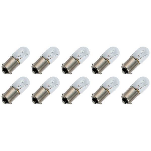 OE Lightning Signaallamp BA9s vervanglamp - 1W 24V - 2500K Wit - T10 - 10x28mm - 41mA - Vrachtwagen - 10 stuks
