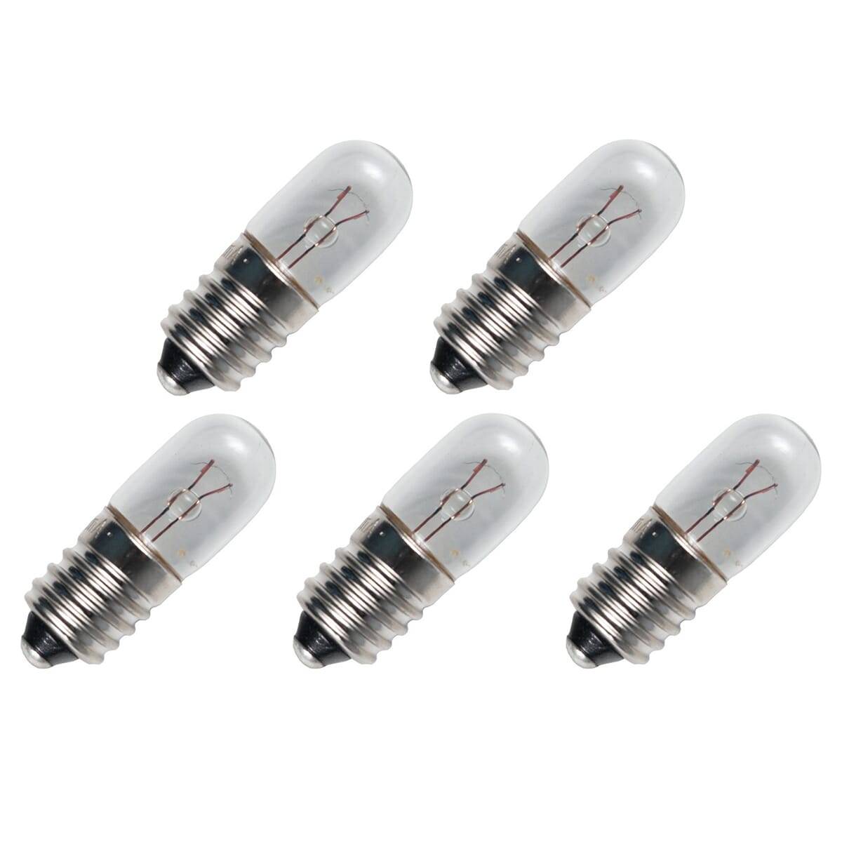 OE Lightning Signaallamp E10 vervanglamp - 3W 6V - 2500K Wit - T10 - 10x28mm - 500mA - Dimbaar - 5 stuks-0