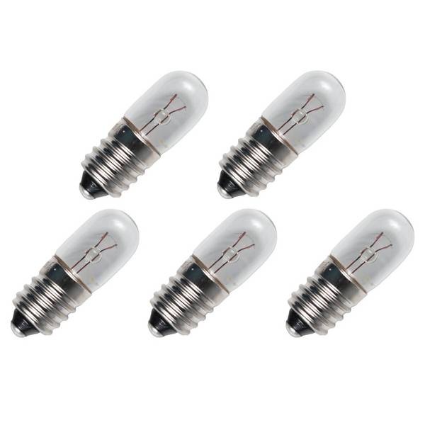OE Lightning Signaallamp E10 vervanglamp - 3W 6V - 2500K Wit - T10 - 10x28mm - 500mA - Dimbaar - 5 stuks