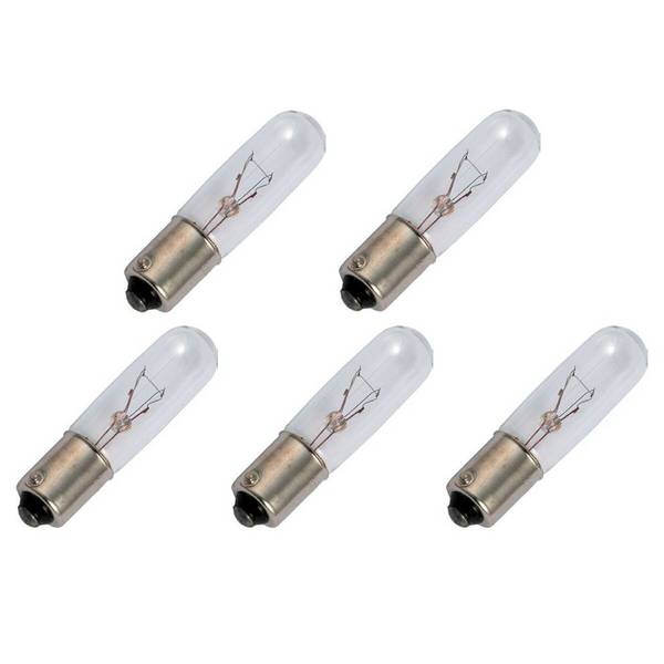 OE Lightning Signaallamp BA9s vervanglamp - 3W 60V - 2500K Wit - T10 - 10x40mm - 50mA - Dimbaar - 5 stuks