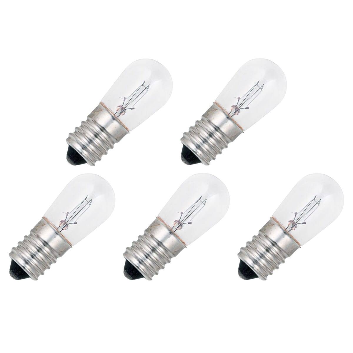 OE Lightning Signaallamp E14 vervanglamp - 10W 60V - 2500K Wit - 18x46mm - 166mA - Dimbaar - 5 stuks-0
