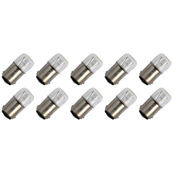 OE Lightning Signaallamp BA15D vervanglamp - 3W 24V - 2500K Wit - T16 - 16x35mm - 125mA - Vrachtwagen - 10 stuks