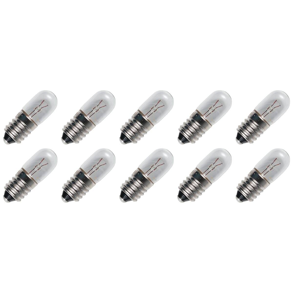 OE Lightning Signaallamp E10 vervanglamp - 0.45W 6V - 2500K Wit - T10 - 10x28mm - 75mA - Dimbaar - 10 stuks-0