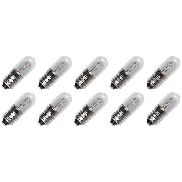 OE Lightning Signaallamp E10 vervanglamp - 0.45W 6V - 2500K Wit - T10 - 10x28mm - 75mA - Dimbaar - 10 stuks