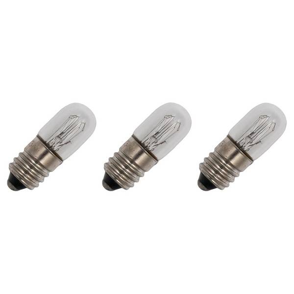 OE Lightning Signaallamp E10 vervanglamp - 3.6W 240V - 2500K Wit - T10 - 10x28mm - 15mA - Dimbaar - 3 stuks